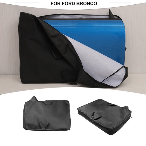 2PCS Door Storage Bags Protector Organizers Pocket For 21+ Ford Bronco Exterior - Picture 3 of 12