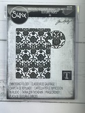 Tapestry Sizzix Multi-Level Texture Fades Embossing Folder Tim Holtz 666388 NEW 