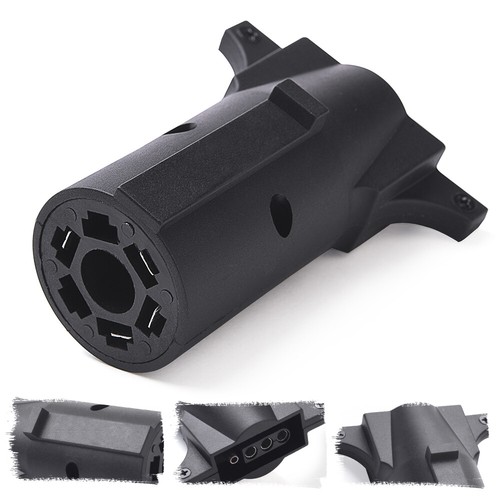 7-Way Round To 4-Way Flat Trailer Adapter – 12V Plug For RV & Tow Lights