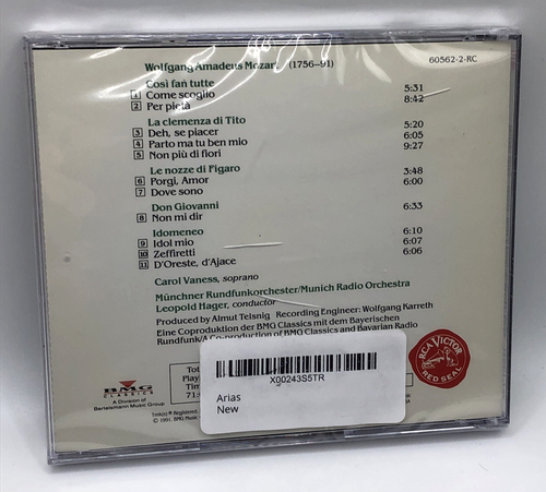Carol Vaness, Mozart: Opera Arias Munich Radio Orchestra CD - Sealed - Picture 2 of 5