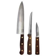 Chicago Cutlery B42 Walnut Tradition 3-Piece Prep Knife Set