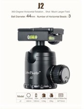 XILETU J2 Camera Accessories Professional Panoramic Tripod Ball Head for DSLR