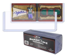 10 BCW High Quality Topload For Horizontal Booklet Card 7 1/2x2 1/2 Storage NEW