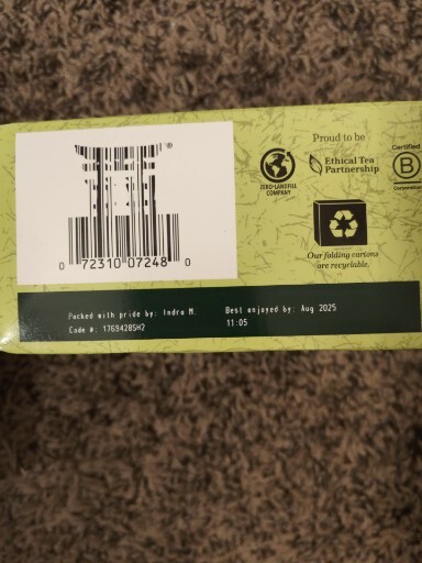 2 Pack Of 40 Bigelow Decaffeinated Organic Green Tea Bags, 40 Ct 08/2025