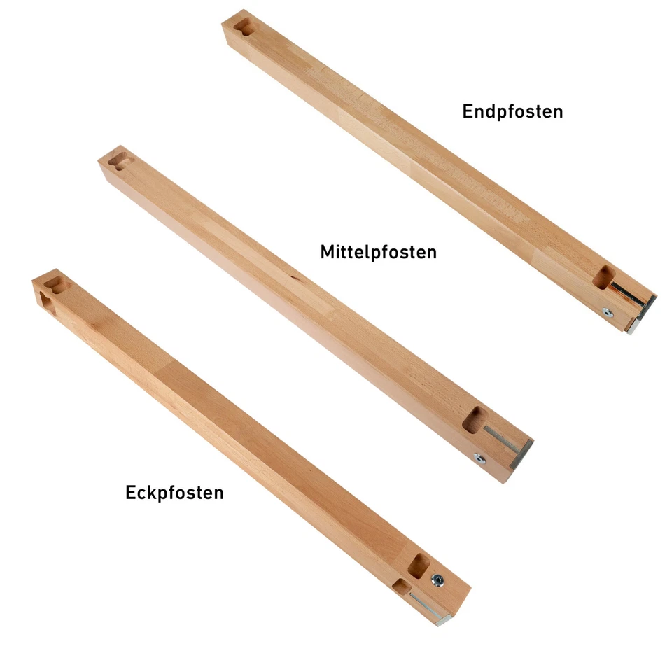 DOLLE Brüstungsgeländer Buche 150 cm Bausatz - Bild 3 von 4