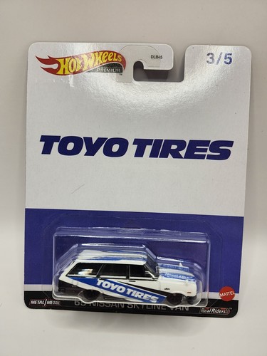 2023 Hot Wheels Premium Real Riders - Toyo Tires 1969 Nissan Skyline Van 3/5 NEW