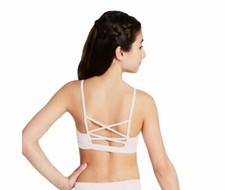 Capezio ruffled eyelet dance top 2 colors Girls sizes only 11337C strappy back