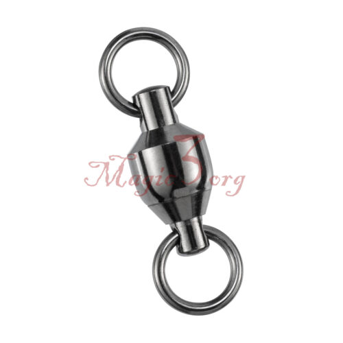 Ball Bearing Swivels Solid Welding Ring Carp Fishing Tackle Connector Heavy Duty - Afbeelding 1 van 6