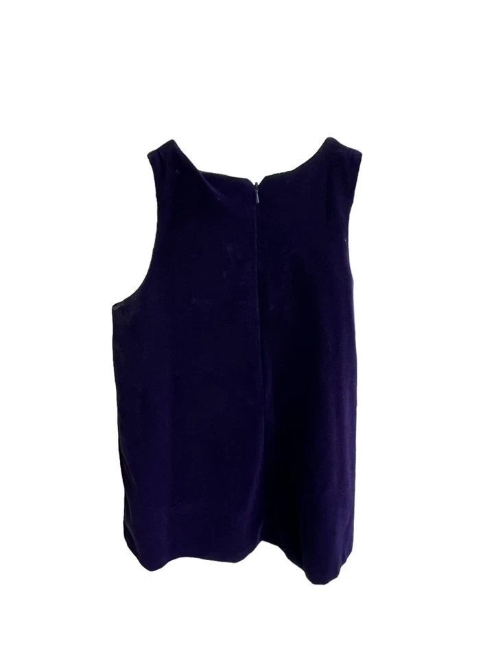 Vestido Goodlad Terciopelo Púrpura Niñas Talla 6 Bordado Flores Forrado Princesa Dorado Foto 3 de 4