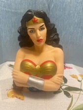 DC Comics Wonder Woman Monogram PVC Vinyl Bust Coin Bank