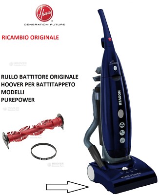 RULLO BATTITORE E CINGHIA ORIGINALE HOOVER PER BATTITAPPETO MODELLI  PUREPOWER | eBay