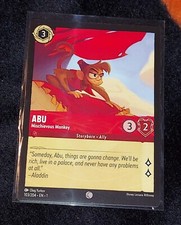 2023 DISNEY LORCANA ABU MISCHIEVOUS MONKEY COMMON CARD #103/204 1ST EDITION $$$$