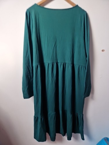 Boden Green Tiered Smock Style Dress Size 22 - Picture 8 of 9