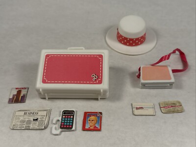 VINTAGE 1984 DAY TO NIGHT BARBIE DOLL ACCESSORIES HAT PURSE