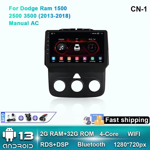 Android 13 Car Radio GPS 4G SWC BT CarPlay For Dodge Ram 1500 2500 3500 13-2018 - Picture 9 of 36