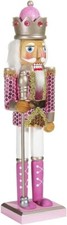 Adler Kurt Adler 15-Inch Pink Nutcracker, Multi