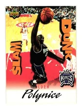 1997 Upper Deck Nestle Slam Dunk #SD24 Olden Polynice Sacramento Kings
