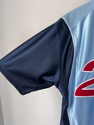 Supreme x Jordan Warm Up Jersey - Size Small - Light Blue - HF0834