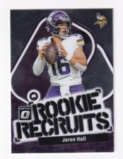 2023 PANINI DONRUSS OPTIC FOOTBALL JAREN HALL ROOKIE RECRUITS CARD 11. rookie card picture