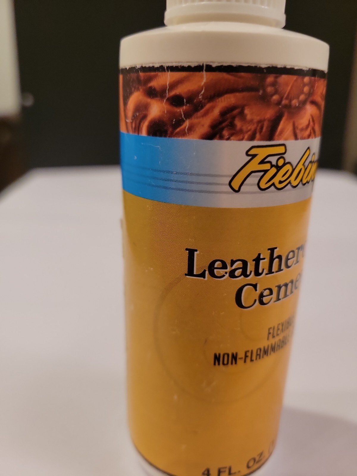 Fiebing's Leathercraft Cement Flexible Non Flammable Adhesive 4 oz eBay