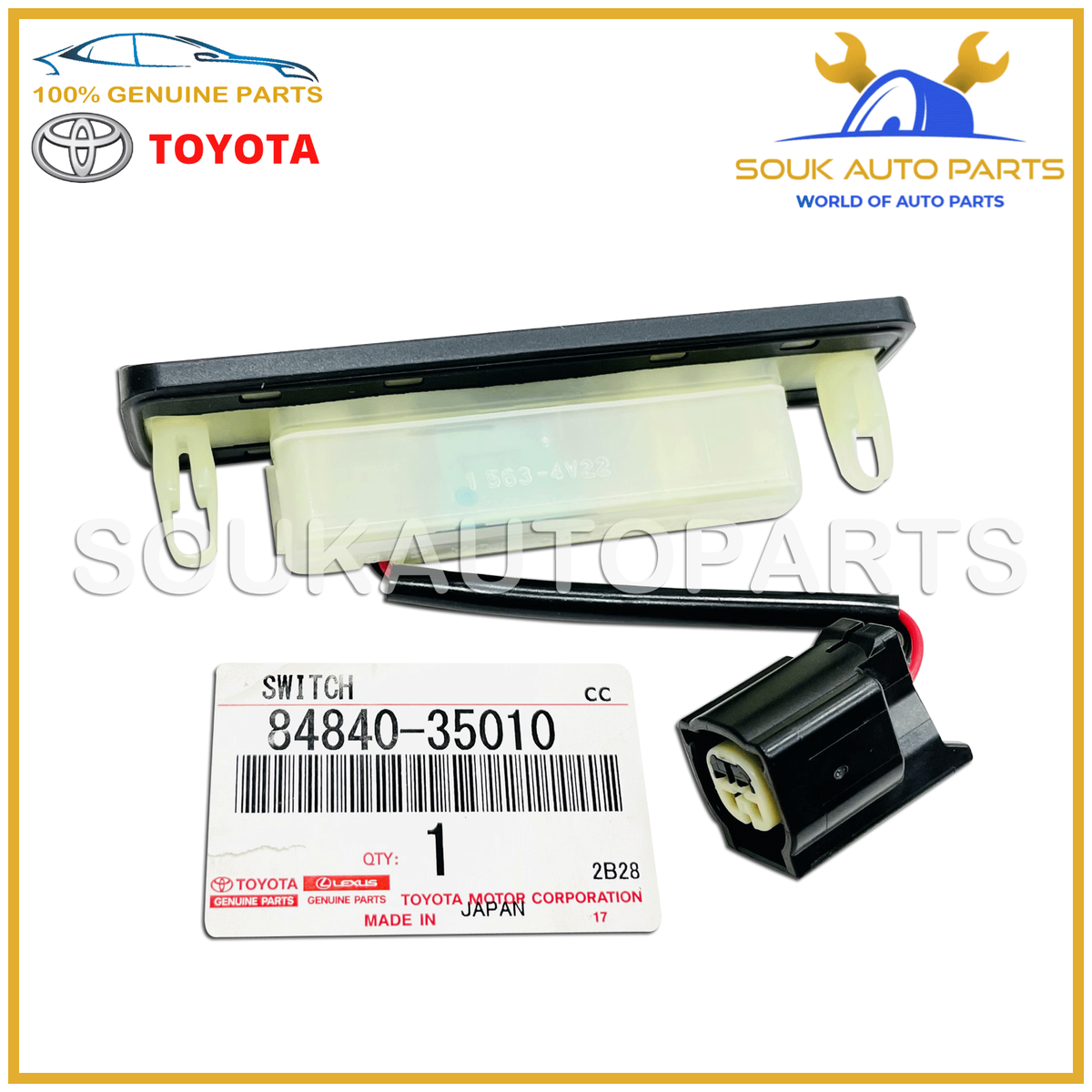 84840-35010 Genuine Toyota SWITCH ASSY, BACK DOOR OPENER
