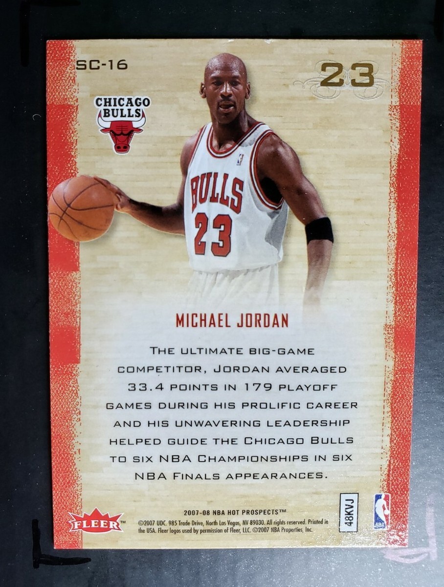 2007-08 Hot Prospects #SC-16 Michael Jordan