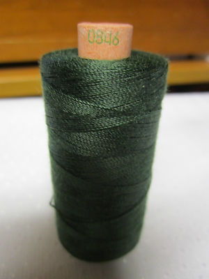  0.01/1m) 400m sewing thread by Amann/Saba thickness 35 dark green (0846