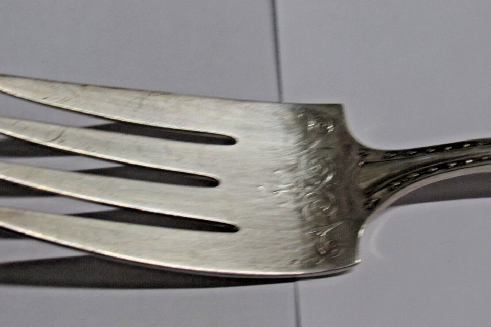Oneida Community Plate Sheraton Meat Fork 8.5" 1910 - Image 3 of 4