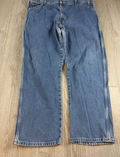 Dickies Carpenter Denim Jeans Relaxed Baggy Fit Wide Leg 42 x 30
