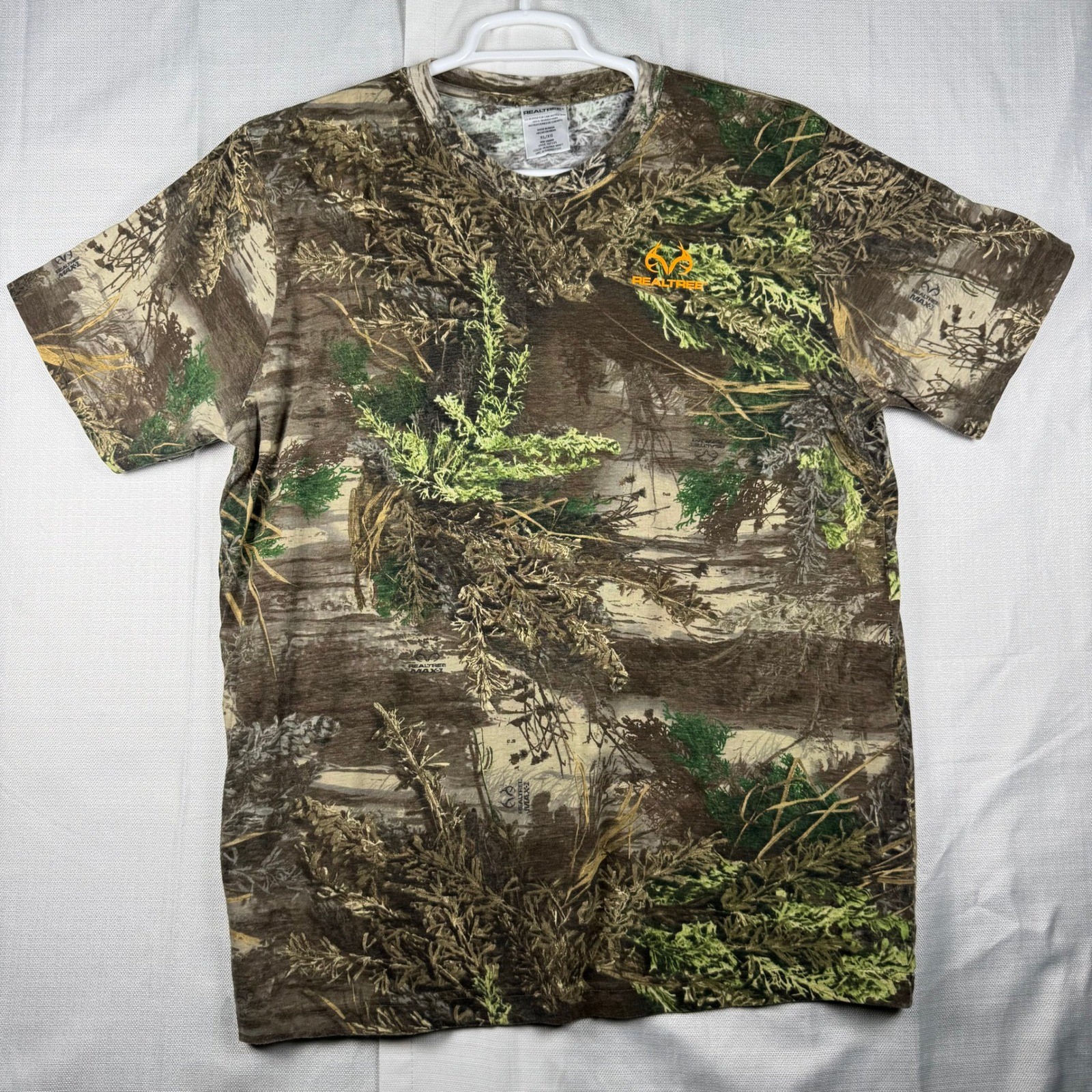 Realtree MAX1 Camo T-Shirt Mens XL Short Sleeve Hunting Fishing Tee TS1135