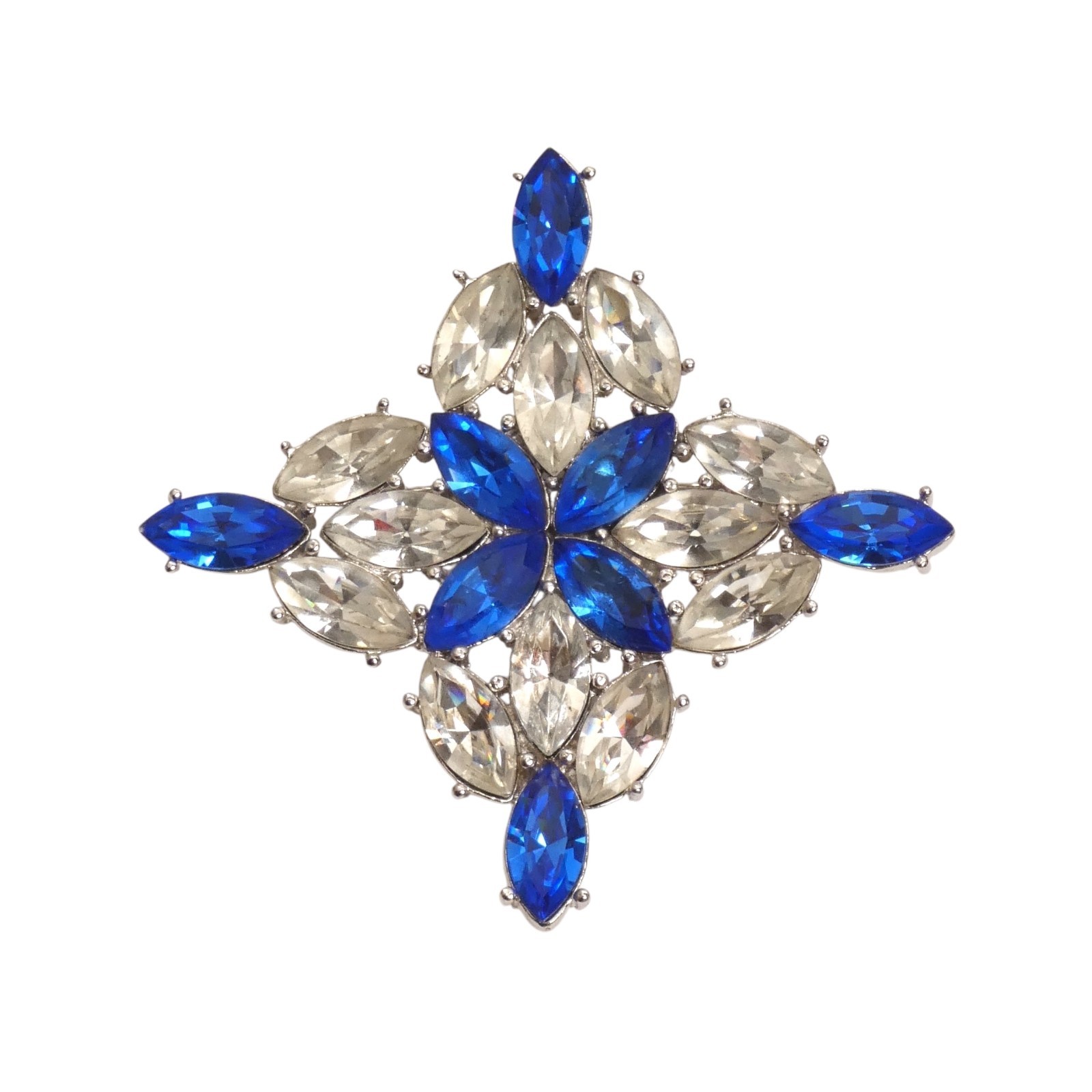 Spilla ciondolo strass YVES SAINT LAURENT 1980s numerata Ltd Ed