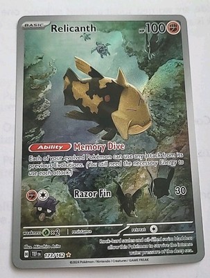 Relicanth HP100 2024 Holo Pokmon Card No. 173/162 | eBay Relicanth HP100 2024 Holo Pokmon Card No. 173/162 | eBay