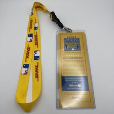 DHL x MLB Baseball Hometown Heroes Fanfest Yellow Lanyard Rare Vintage 2006