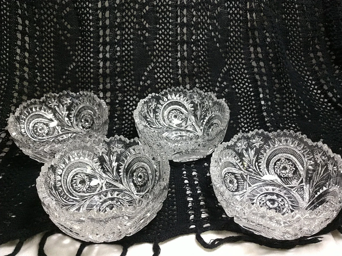 オールドクリスタル　ハンドメイド Pinwheel Crystal Indiana Vintage Cut Glass for sale | eBay