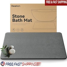 Diatomaceous Earth Bath Mat Quick Drying Super Absorbent Easy Clean Durable New