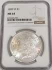 1899-O MS64 Morgan Silver Dollar NGC
