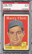 1958 TOPPS #119 HARRY CHITI PSA 7