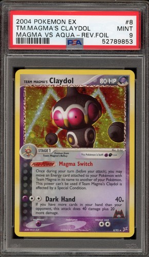 Team Magma's Claydol graded PSA 9 for sale on eBay