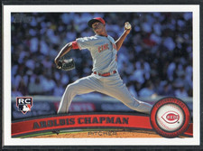 Aroldis Chapman 2011 Topps #110 Rookie Card Cincinnati Reds #2. rookie card picture