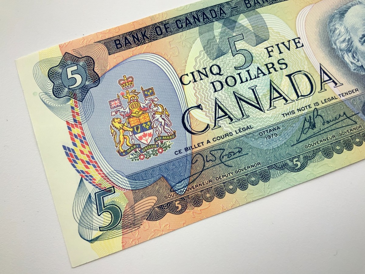 1979 Canada 5 Dollar Five Dollar Uncirculated 305 Crow Bouey
