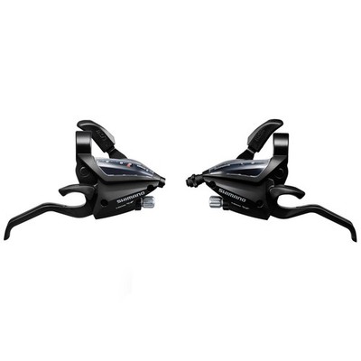 Shimano 8 Gang Schalthebel Set ST-EF500 EZ Fire Plus STI 2-Finger Hebel schwarz