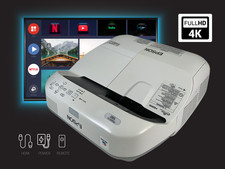 Ultra Short Throw 3LCD Projector for Small Rooms Installations 3200 ANSI 2160p