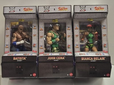 WWE Street Fighter Wave 2 John Cena, Batista, Bianca Belair