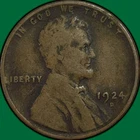1924-D Lincoln Wheat Cent Very Good VG Coin #35036