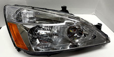For 2003-2007 Honda Accord 24dr Chrome Housing Halogen Headlamps Assemply Pair For 2003-2007 Honda Accord 24dr Chrome Housing Halogen Headlamps Assemply Pair