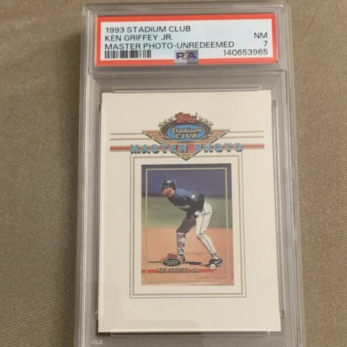 Topps 1993 Stadium Club Master Photo Ken Griffey Jr PSA 7 Redemption Mariners