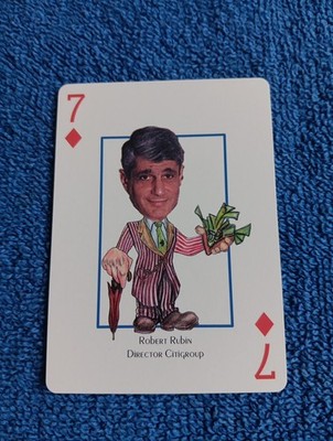 Robert Rubin Card Wall Street Most Wanted Hero Decks Playing Card Citigroup