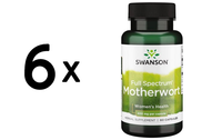 6 X Swanson Full Spectrum Motherwort, 400Mg - 60 Caps (144,41 Eur/Kg)