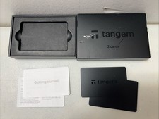Cartera criptográfica Tangem 2 tarjetas almacenamiento en frío seguro TG128X2-B NUEVA CAJA ABIERTA