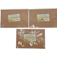 Crafter’s Square Adhesive Cork Sheet 11.75x7.75 Lot of 3 Craft DIY